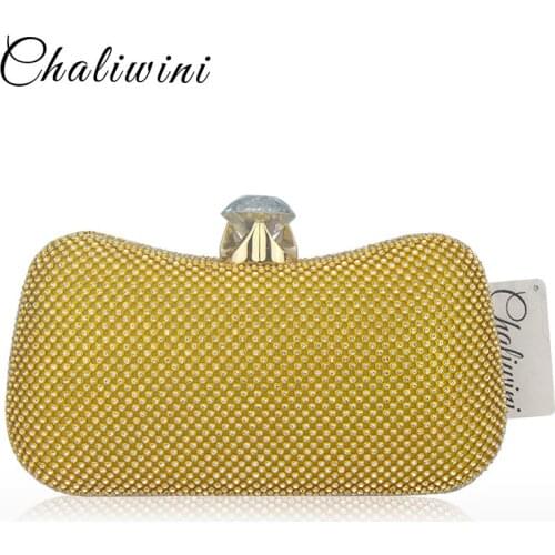 Luxury All Crystal Shiny Diamond Evening Bag Women Chain Purse Fashion Crystal Acrylic Clutches Banquet Socialite Ladies Handbag