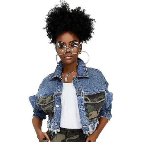Sexy denim Short Top jean jacket 2020 women Fashion Coat
