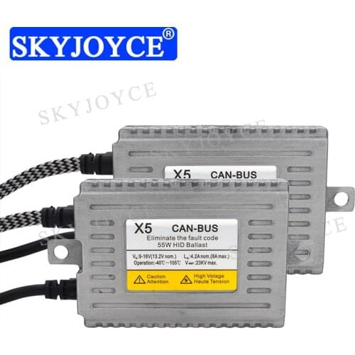 SKYJOYCE 12V 55W Original DLT HID Ballast No Error Canbus DLT X5 55W HID Ballast For Car Headlight H1 H7 H11 55W Canbus HID Kit
