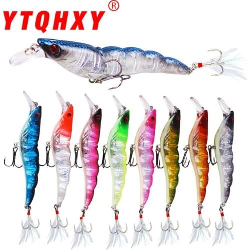 Super strength shrimp hard fishing lure 13.6g 9.5cm sinking lure minnow fishing lure Wobblers Artificial Bionic pike carp Pesca