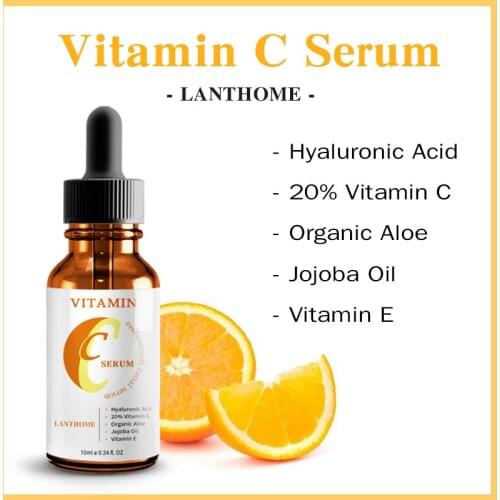 Vitamin C Hyaluronic Acid Serum Anti Wrinkle Firming Facial Essence Serum Freckle Whitening Speckle Fade Dark Spots Anti-Aging
