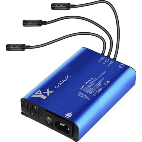 [YX] Majic Pro charger with switch aluminum alloy charger for charging three batteries at the same time