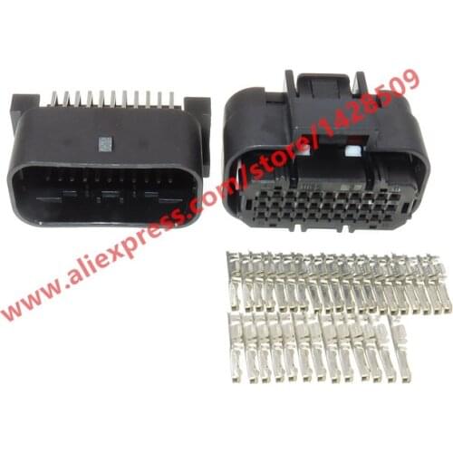 1 Sets 33 Pin Automotive ECU Wire Connector Auto PCB Socket 1554461-2 For Cars