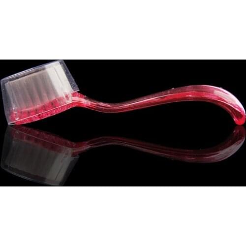 1PC Round Head Nail Powder Clean Brush Manicure Long Handle Dust Cleaning Brush Manicure Pedicure Tool Nail Accessories