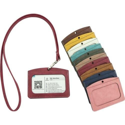 10pcs/lot Blank Sublimation Leather Work ID Card Holder Student Card Holder for Hot transfer Printing Heat Press consumables DIY