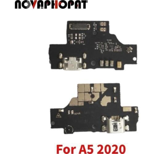 Novaphopat For ZTE Blade A5 2020 USB Dock Charging Port Plug Charger Flex Cable With Microphone MIC Board 10pcs/lot
