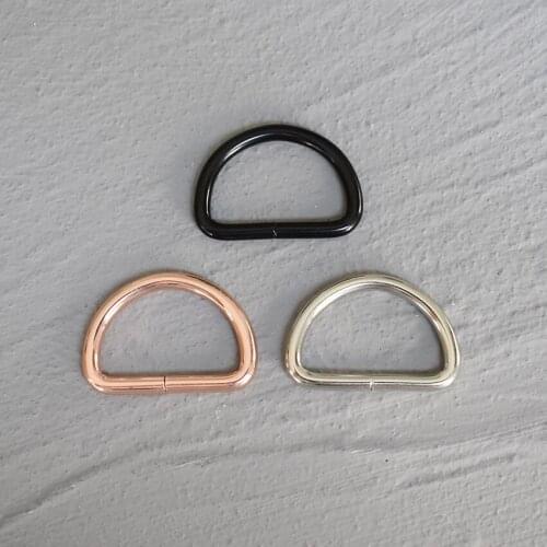 20 Pcs 30mm Metal High Quality Hand Bag Purse Strap Belt Dog Collar Chain Web D Ring Buckle DIY Heavy Duty Strong Thickness 30-D