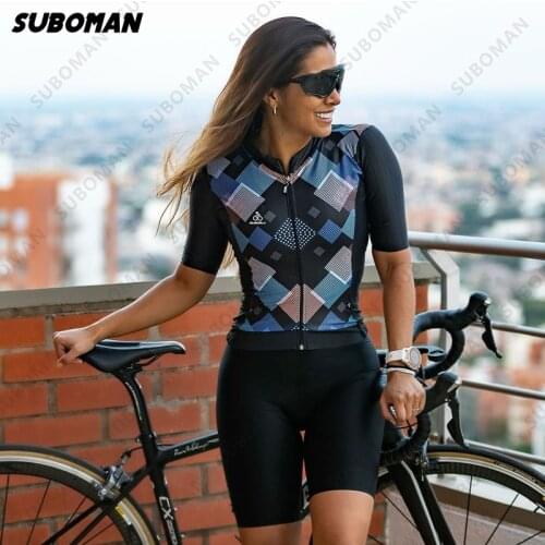 2021 suboman Womens pro triathlon Temperament cycling bodysuit ciclismo one-piece womens mountain bike sweatshirt Clothing