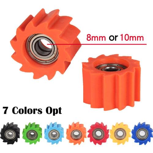 8mm 10mm Drive Chain Pulley Roller Slider Tensioner Wheel Guide Fit Dirt Bike Motorcycle Quad ATV CRF