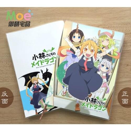 Anime Miss Kobayashis Dragon Maid Figure Student Writing Paper Notebook Delicate Eye Protection Notepad Diary Memo Gift