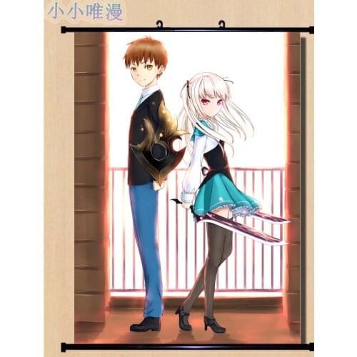Coscase Anime Absolute Duo Julie Sigtuna Abusoryuto Duo Lilith Bristol Decorative Pictures Home Decor Wall Scroll Poster