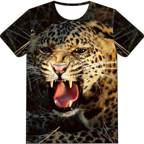 Children 3D T-shirt Camisetas Animal Tiger leopard Snake Gun Pizza Cat Galaxy Print Boys Girls Baby T shirt Kids Tshirts Clothes
