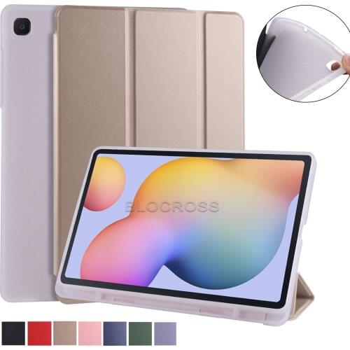 Magnetic Case for Samsung Galaxy Tab S6 Lite 10.4 SM-P610 P615 Auto Wake&Sleep PU leather Smart Stand Shell with Soft Back Cover
