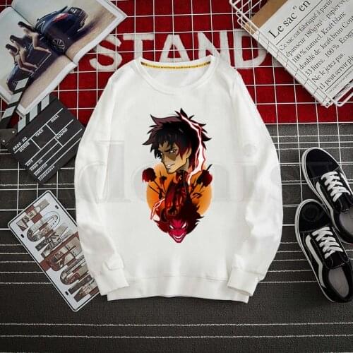 Devilman Crybaby Debiruman Japan Anime Hoodies Sweatshirt Print Trend Mens Clothes Hip-Hop Male Crewneck Hoodies Men