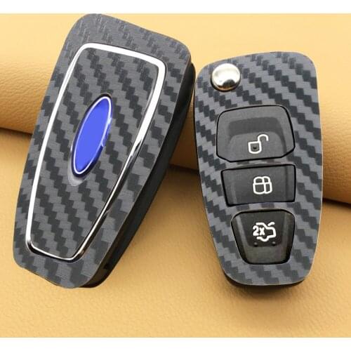 Car Key Stickers Carbon Fiber Decoration Protective Film Protector Auto Accessories Error Free For Ford Focus 2 3 MK2 MK3