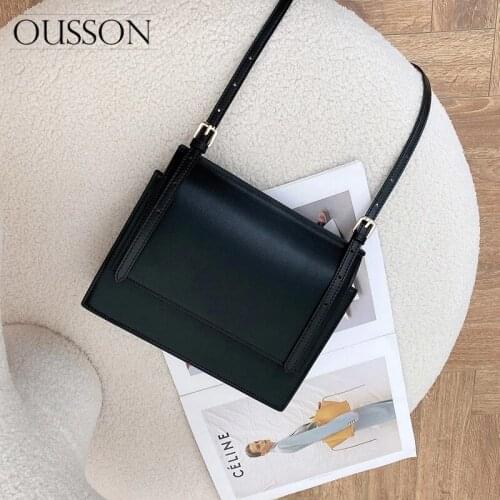 OUSSON 2021 New Design Leather Crossbody Bag Fashion Exquisite Retro Shoulder Bag High Quality Underarm Bag For Women