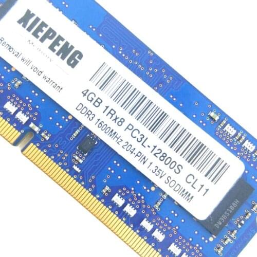 Notebook RAM 4GB 1Rx8 PC3L-12800S Memory 8GB DDR3 SODIMM 1600MHz for DELL Inspiron 17 3721 3737 5748 5749 5759 7548 7737 Laptop