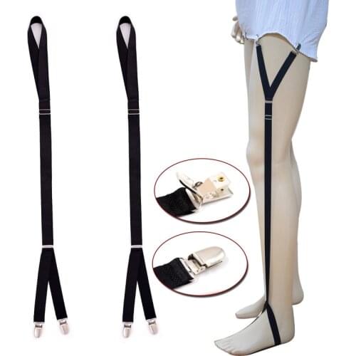 New Mens Shirt Stays Garters Suspenders For Shirts Gentleman Leg Braces Fashion Men Shirt Suspenders Garter Holder Business