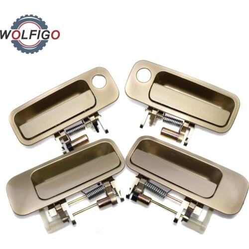 WOLFIGO Beige Front Rear Left Right Outside Door Handle 69210AA010 69220-AA010 69240AA010 69230-AA010 for Toyota Camry 1997-2001