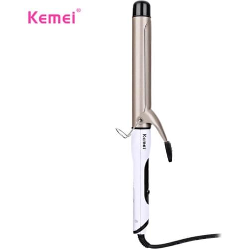 Kemei Adjustable Temperature Ceramic Curling Iron Hair Curler Rapid Heating Curling Iron Hair Shaping Machine
