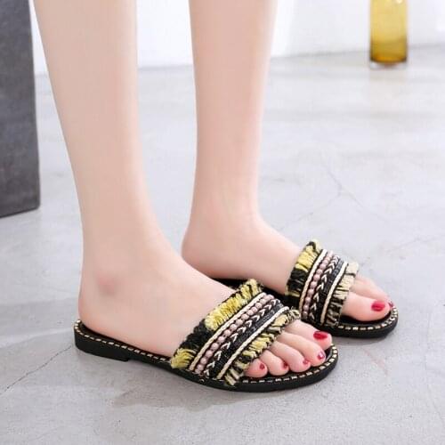 Summer Women Slides Fashion Women Slippers Sandals Soft Soles Slippers Beach Flip Flops Shoes Woman Outside Flat 2019 New Style