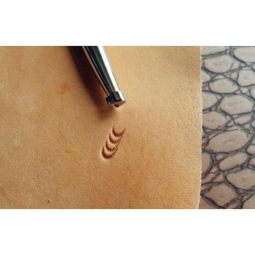 Alloy material vein pattern -Hand-work unique design carving punches stamp craft leather working tools