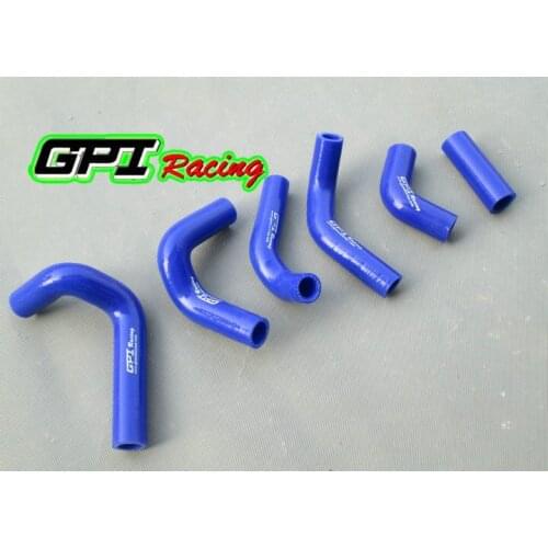 GPI silicone radiator hose FOR Husqvarna HVA TE TC 250 TE250 TC250 01-09 02 03 04 05 06 07 08 2009 2008 2007 2006 2005 2004 BLU