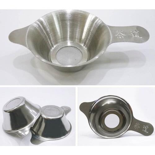 1pcs Tea Infuser Fine Mesh Filter Reusable Tea Strainer Accessories Kitchen Gadgets Funnel Tools Stainless Steel