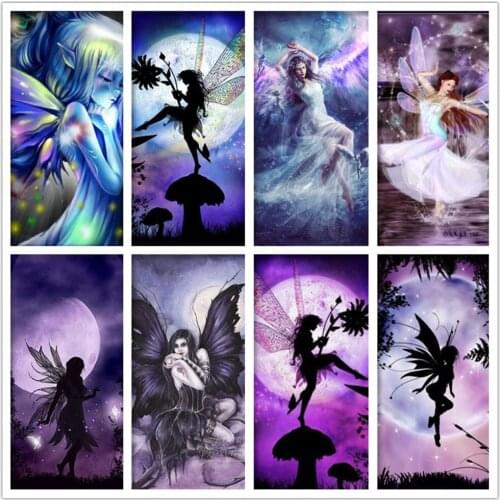 Fantasy Fairy Drill Resin Ribbon Mosaic 5D Diy Embroidery Diamond Painting 3D Cross Stitch Kit Sticker Room Decorations Crafts