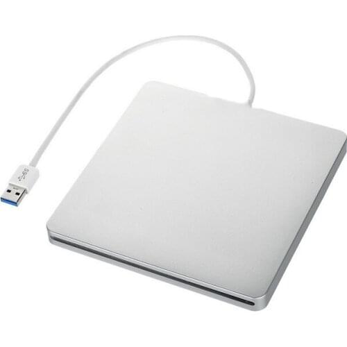 USB 3.0 Super Slim Slot-in External DVD-RW Drive - Silver