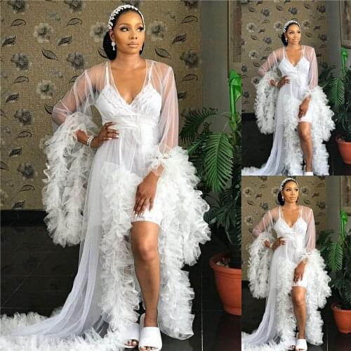 2021 Elegant Evening Dresses Maternity Photoshoot Babyshower Gowns Custom Made Long Sleeve Sexy Split Maternity Prom Party Dress