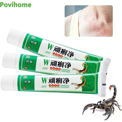 3Pcs Scorpion Eczema Psoriasis Dermatitis Ointment Skin Treatment Medical Herbal Antibacterial Cream Anti-Itch Plaster Skin Care