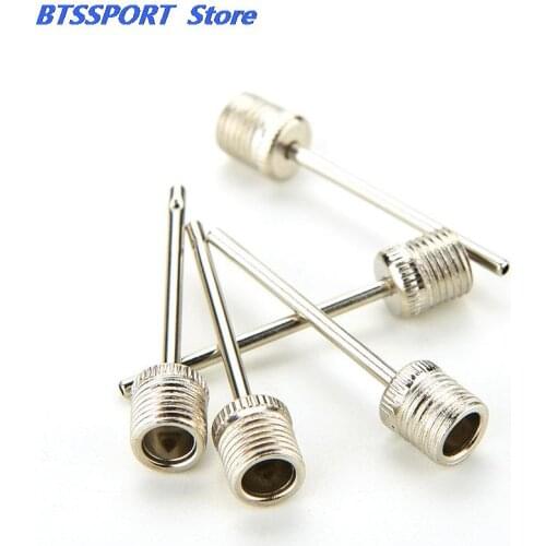 New 5Pcs Sports Ball Inflating Pump Needle For Football Basketball Soccer Inflatable Air Valve Adaptor Stainless Steel Pump Pin