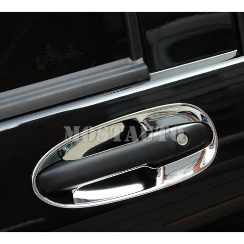 ABS Chrome Side Door Handle Bowl Cover For Benz V-Class W447 Vito 2014-2018 8pcs Car Accessories Interior Car Decor Car Trim