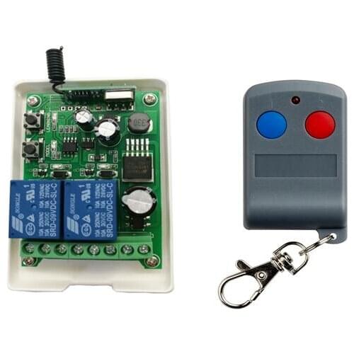 DC12V 24V 36V 48V 2channel RF Wireless radio Remote Control Switch receiver transmitter universal lighting 433mhz