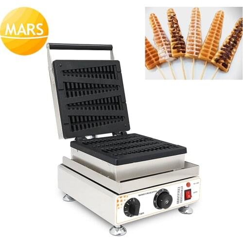 Commercial Electric Non-stick Lolly Waffle Maker Machine 220V 110V Waffle Stick Baker Waffle Iron Cake Oven in Baking Equipment