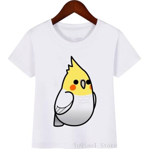 Kawaii little birds t-shirt for girls boys kids clothes white short sleeve tshirt camisetas harajuku shirt tops for girls boys