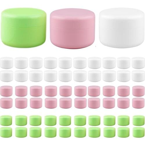 20PCS Cosmetic Containers 20g Plastic Empty Creams Lotions Toners Lip Gloss Storage Jar Boxes for Home Travel Business Trip