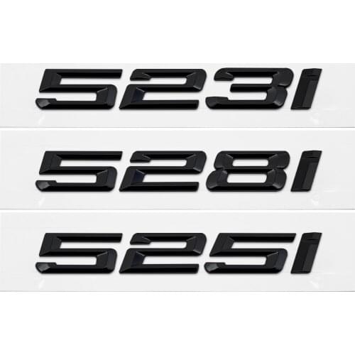 For BMW 5 Series Accessories 528i 525i 523i 528 E53 E90 E71 F11 M5 GT Metal Plastic Number Decal Auto Rear Trunk Badge Emblem