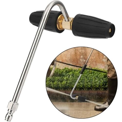 High Pressure Washer 2 Rotating Turbo Nozzle 1/4 Inch Plug Quick Connect Universal Garden Clean Accessories