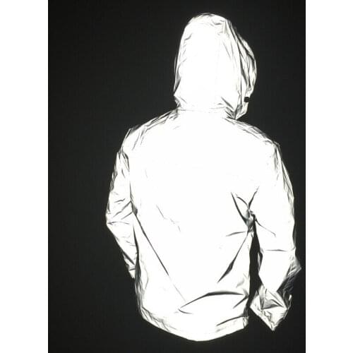 Men Full Reflective Jacket Hip Hop Windbreaker Without Any Logos Autumn Womens And Mens Jackets And Coats Jaqueta Masculina 4xl