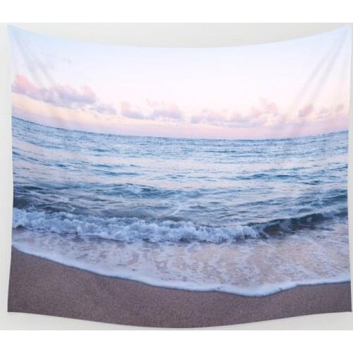 Ocean Morning Wall Tapestry Cover Beach Towel Picnic Yoga Mat Home Decoration