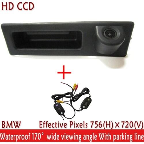 Night Vision 170'' Wide view Angle Car Accessories WIFI Handle CCD Car Rear View Reverse Camera for VW BMW F10 F11 F25 F30 BMW 5