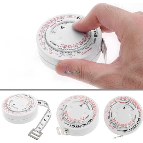 OOTDTY)BMI Body Mass Index Retractable Tape Measure & Calculator For Diet Weight Loss New Arrival High Quality MAY08_35