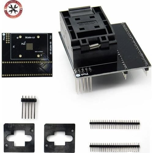 Original BGA64 Special EMMC Adapter For RT809H Programmer RT-BGA64-01 Socket 1.0mm spacing frame 11*13mm