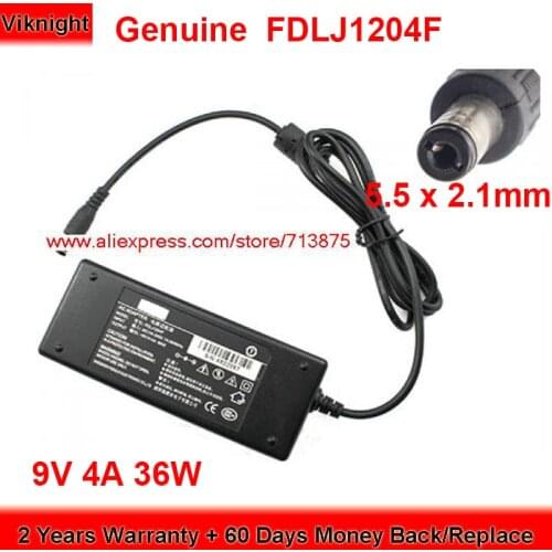 Genuine FDLJ1204F 36W Charger 9V 4A AC Adapter for FDL 4822067 Power Supply