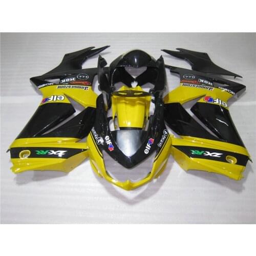 Complete injection Fairing kits for Kawasaki zx250r 08-14 EX 250 2008 2010 2014 ZX250R Ninja yellow black fairings kit