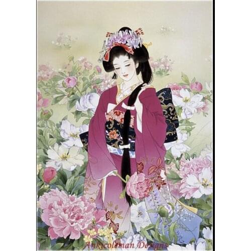 Needlework for embroidery DIY DMC High Quality - Counted Cross Stitch Kits 14 ct Oil painting - Syakuyaku