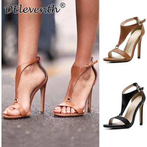 2020NEW Fashion Ladies High Heels Female Zapatos Mujer Pointed Toe Pumps Women Shoes Woman Party Ankle Strap Pump Summer Sandals