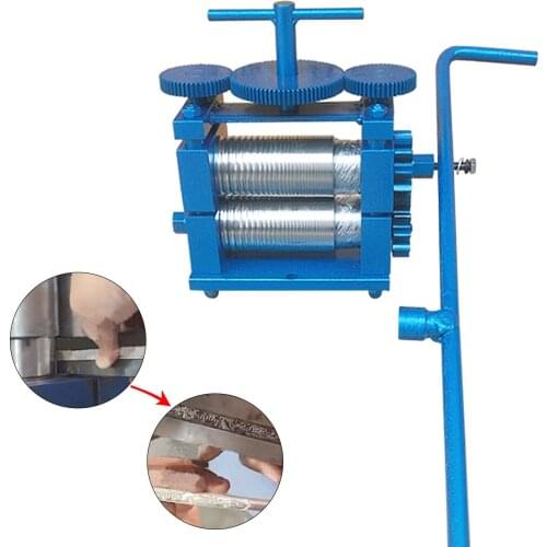 Extended Hand Jewelry Rolling Tablet Press Machine Manual Wire Pressing Machine Manual Steel Plate Small Pressing Strip